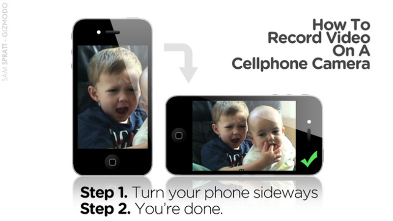 Illustration for article titled PSA: Please Turn Your Damn Cellphone Sideways When Recording Video